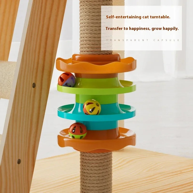Cat climbing frame, cat villa, cat nest, cat scratching board, cat tree, pet cat toy, pet spacecraft, universal for all seasons