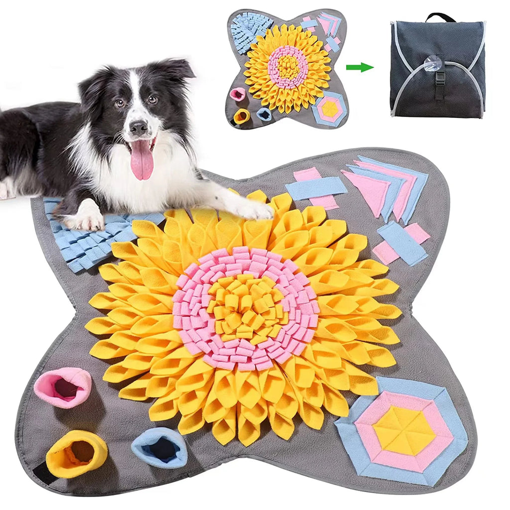 Pet Snuffle Mat For Dogs Feeding Mat Slow Feeder Interactive Dog Puzzle Toys For Training And Stress Relief