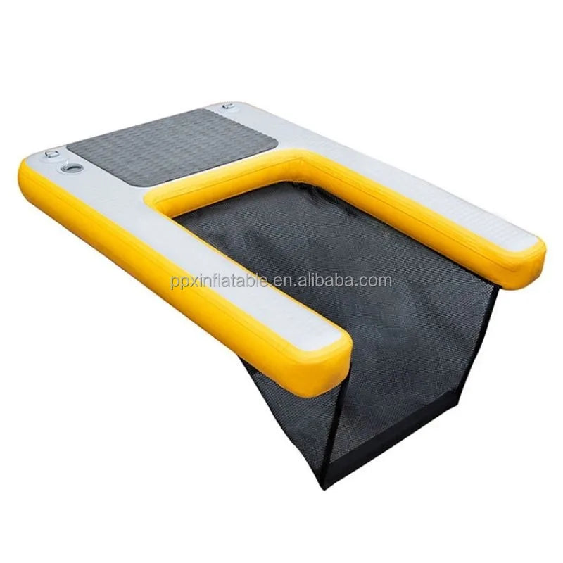 Dog Use Inflatable Pup Plank Water Ramp Dock Pet Use Inflatable Water Floating Air Dock Platform