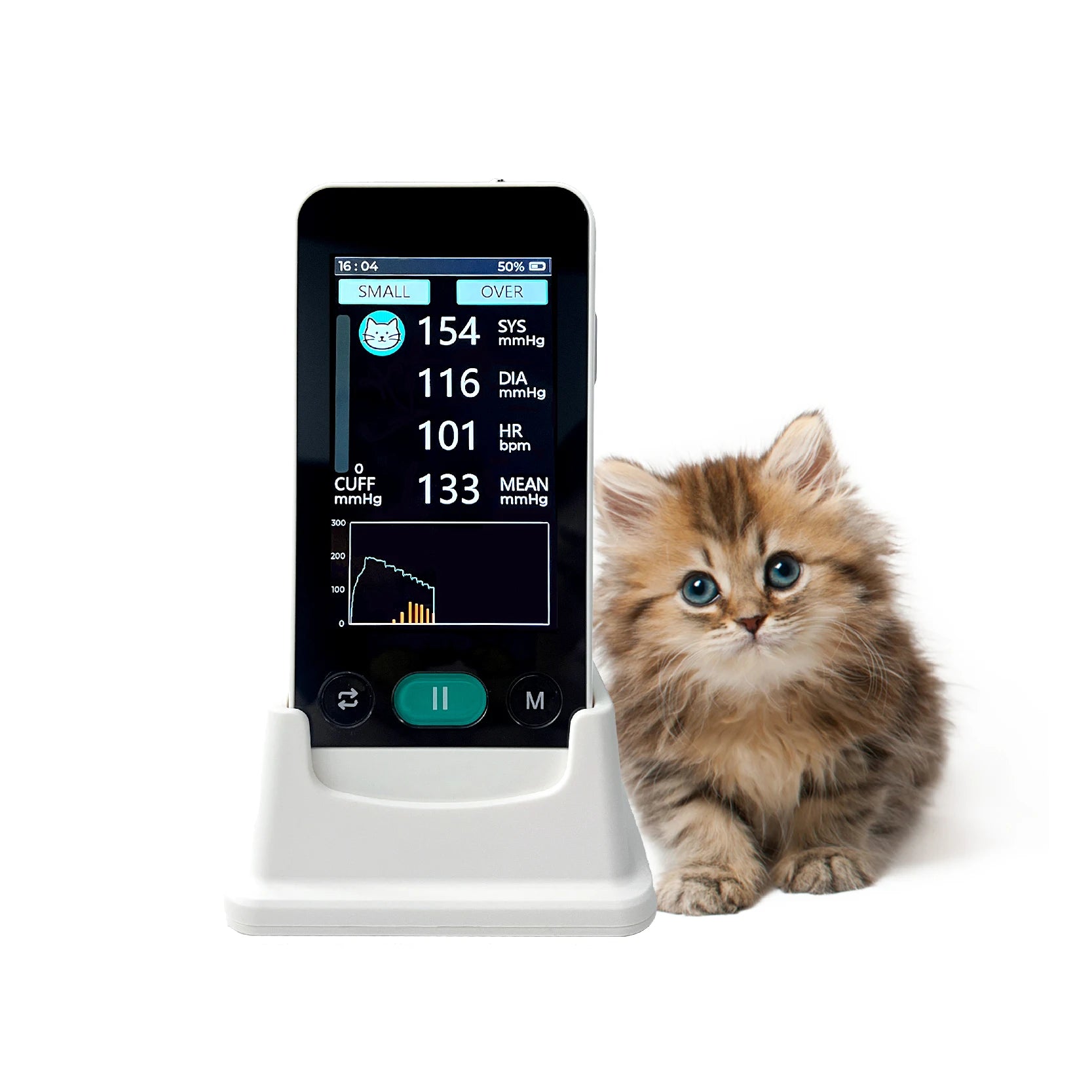 Animal Blood Pressure Monitor Handheld Electronic Pet BP Meter for Cats Dogs Veterinary Use