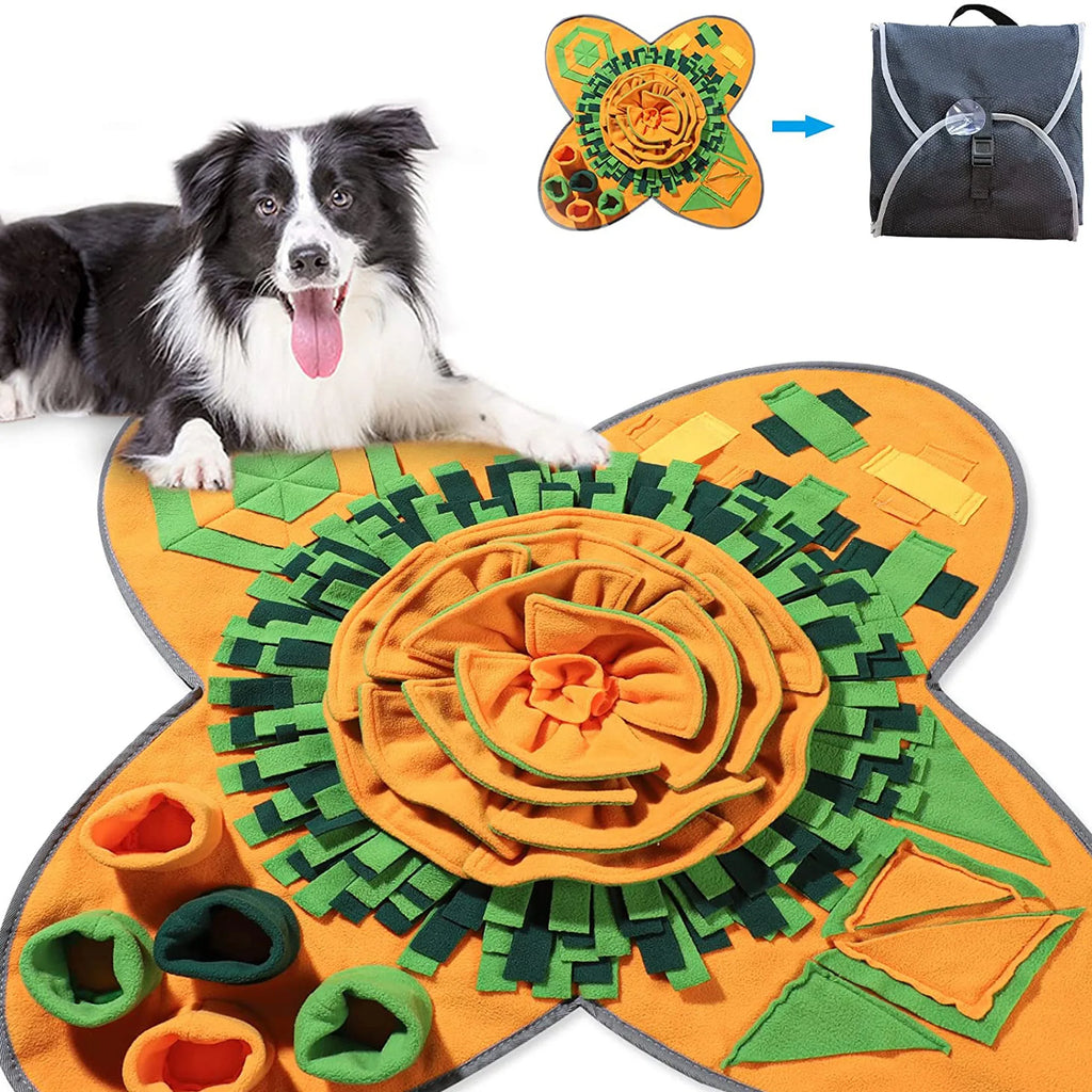 Pet Snuffle Mat For Dogs Feeding Mat Slow Feeder Interactive Dog Puzzle Toys For Training And Stress Relief