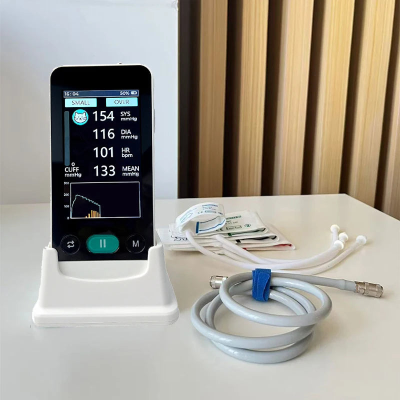 Animal Blood Pressure Monitor Handheld Electronic Pet BP Meter for Cats Dogs Veterinary Use
