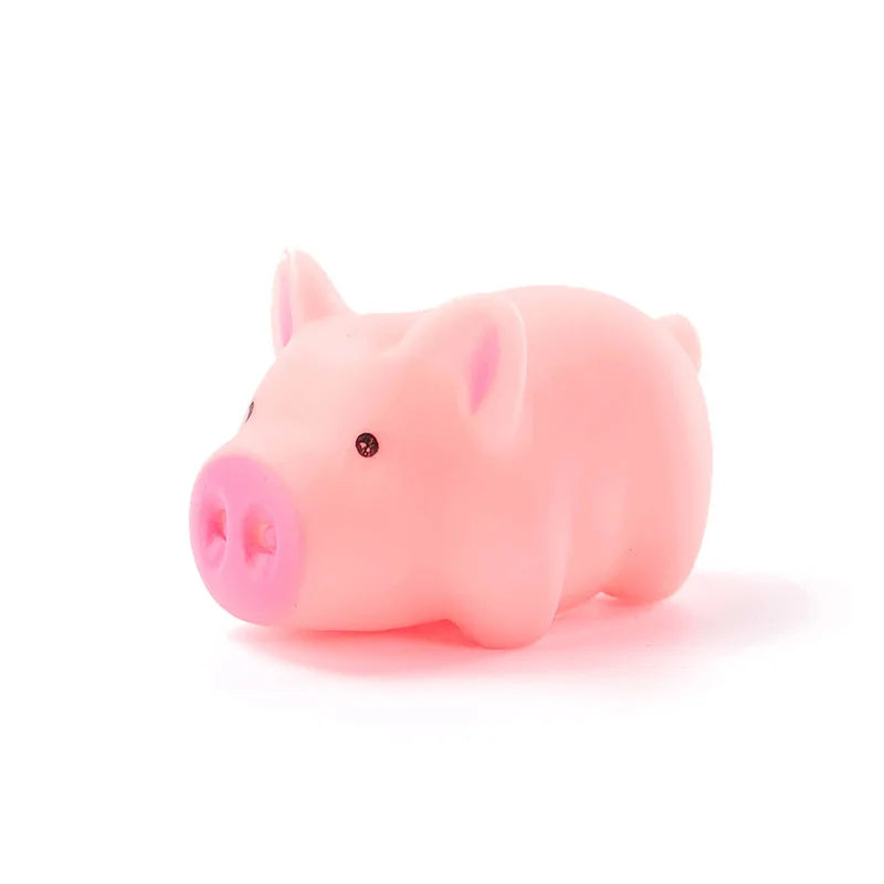 2pcs/lot New cute 4.5cm Dog Toys pink Screaming Rubber pig Pet toys Squeak Squeaker Chew Gift home decorations