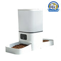 New 6L automatic pet feeder with adjustable camera and cat food intelligent back-to-back feeding machine