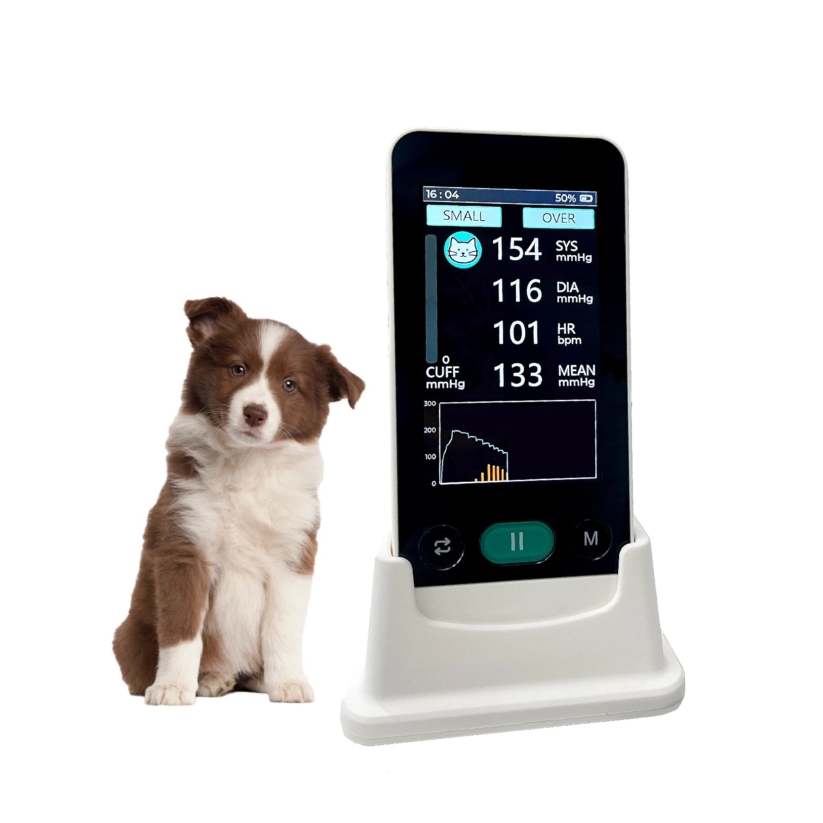 Animal Blood Pressure Monitor Handheld Electronic Pet BP Meter for Cats Dogs Veterinary Use