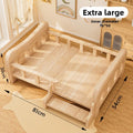 Pet bed, solid wood dog bed, all-season cat bed,pet sleeping sofa,cat bed and dog bed ，cat shelf ，cat condo，wooden cat furniture