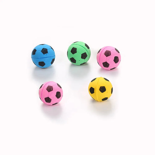 1/3/5/10 Pcs Professional Latex Foam Football Pet Dog Toy Funny Pets Toys Squeaky Ball Dog Cat Interactive Training Accessories